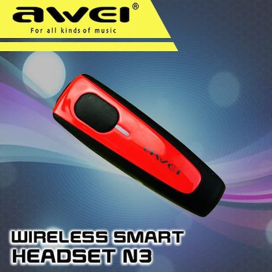Awei N3 In-ear Bluetooth Handsfree Earphone Red
