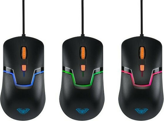Aula Rigel Gaming Ποντίκι Μαύρο