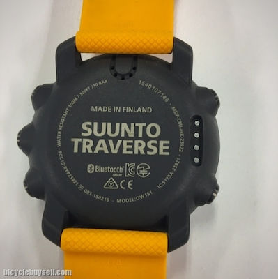 Suunto Traverse Stainless Steel 50mm Waterproof Smartwatch (Amber)