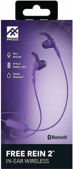 iFrogz Free Rein 2 In-ear Bluetooth Handsfree Ακουστικά Μωβ
