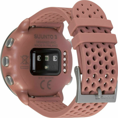 Suunto 3 Fitness 43mm Smartwatch mit Pulsmesser (Granite Red)