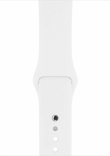 Apple Watch Series 3 Aluminium 42mm Waterproof with Heart Rate Monitor (White)