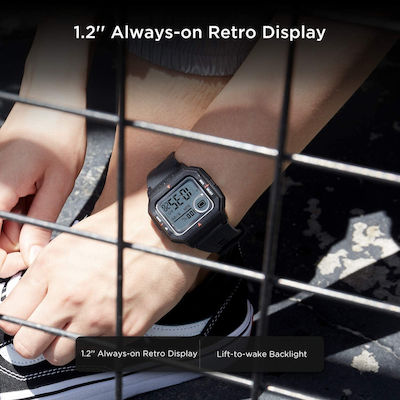 Amazfit Neo Rezistent la apă Ceas inteligent cu pulsometru (Negru)
