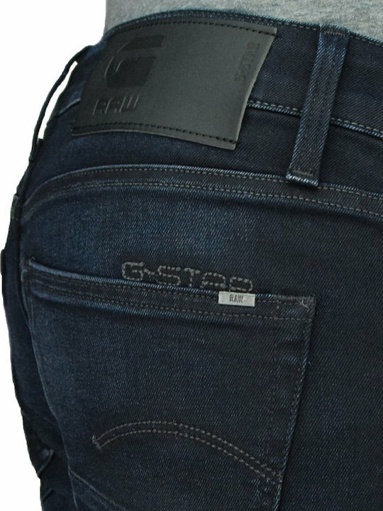 3301 Ανδρικό Παντελόνι Τζιν Ελαστικό με Slim Straight Εφαρμογή Navy Μπλε