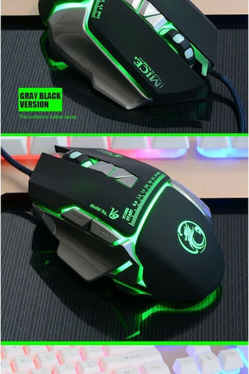 iMice V9 RGB Gaming Mouse 3200 DPI Negru