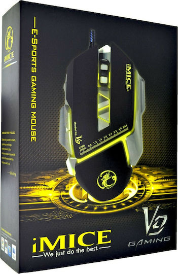 iMice V9 RGB Gaming Mouse 3200 DPI Negru