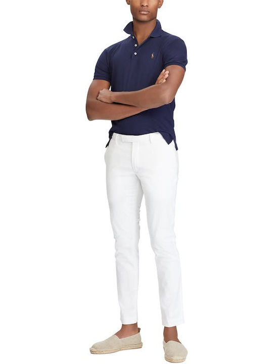Polo Herrenbluse Kurzarm Marineblau