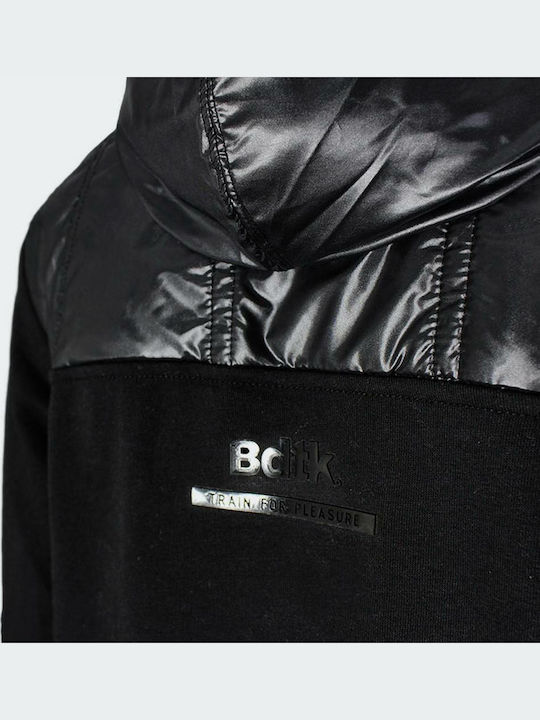 Herren Jacke mit Kapuze Schwarz