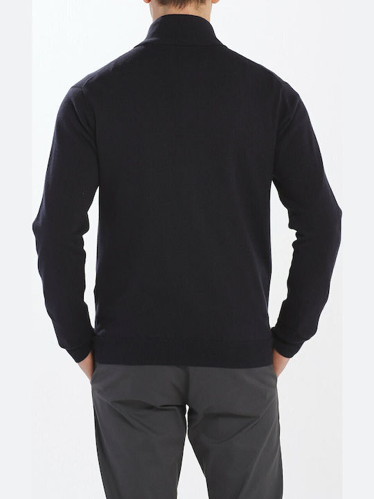 Men's Knitted Cardigan Navy Blue