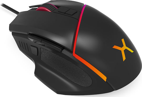 Krux Fuze Mouse RGB Gaming Mouse 12000 DPI Negru