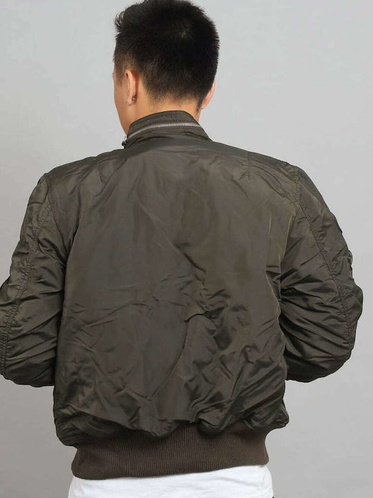 Flight Engine Winter Jacke Bomber Wasserdicht Gray