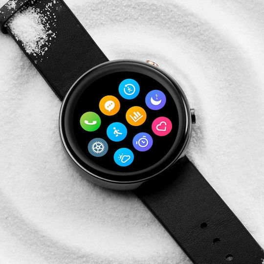 Amazfit Nexo Ceramică 36mm Smartwatch cu eSIM și Pulsometru (Negru)