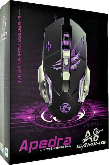 iMice Apedra A8 Gaming Gaming Maus 3200 DPI Schwarz