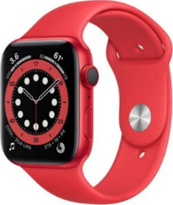 AK76 44mm Smartwatch με Παλμογράφο (Κόκκινο)