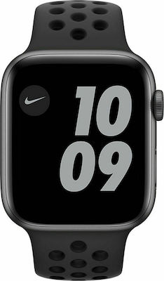 Apple Watch SE Nike Aluminiu 44mm Rezistent la apă cu pulsometru (Anthracite Black)