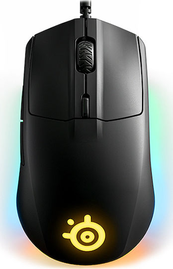 SteelSeries Rival 3 RGB Геймърска Мишка 8500 DPI Черна