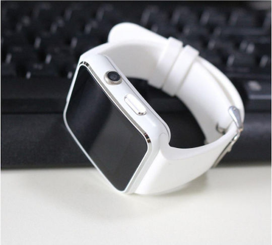 X6 45mm Smartwatch με SIM (Λευκό)
