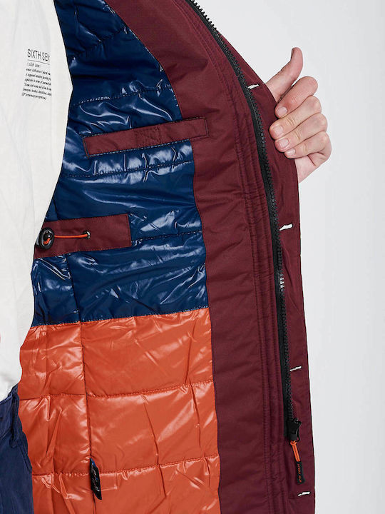 Men's Winter Parka Jacket Cherry