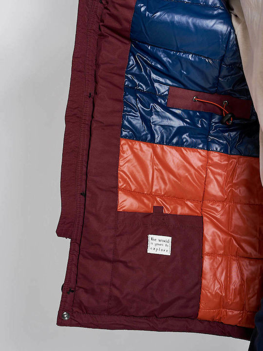 Men's Winter Parka Jacket Cherry