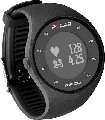 Polar M200 40mm Smartwatch mit Pulsmesser (Schwarz)