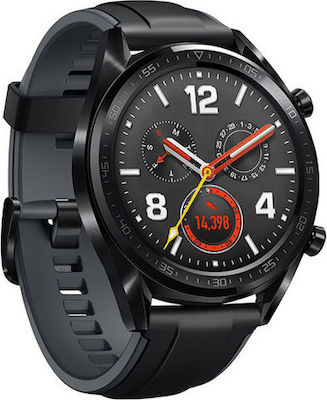 Huawei Watch GT Stainless Steel 46mm Waterproof with Heart Rate Monitor (Black)