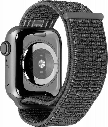 Apple Watch Series 4 Nike Aluminium 44mm Αδιάβροχο με Παλμογράφο (Grey Loop)