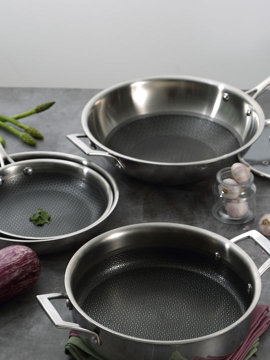MasterPro Hi-Tech3 Pan made of Stainless Steel with Non-Stick Coating 24cm