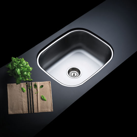 Fortinox Valley 28053 107-28053-110 28053-110 Undermount Sink Inox Satin W52.5xD42.5cm Silver