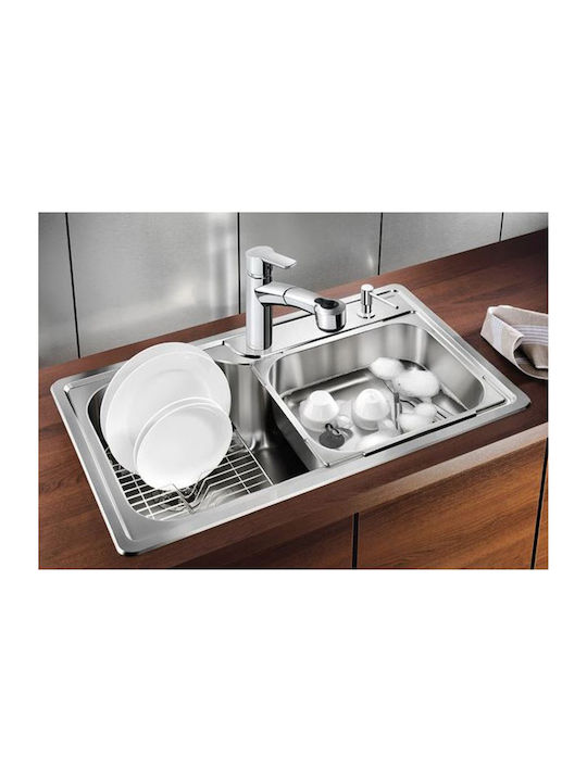 Blanco Plenta 514029 Drop-In Sink Inox Satin W86xD50cm Silver