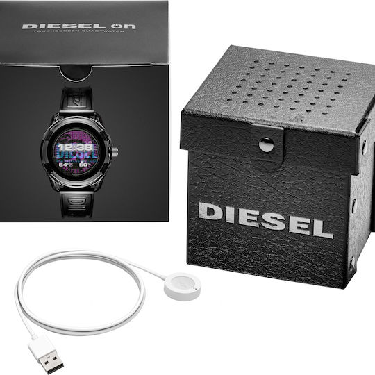 Diesel On Fadelite 45mm Smartwatch με Παλμογράφο (Γκρι)