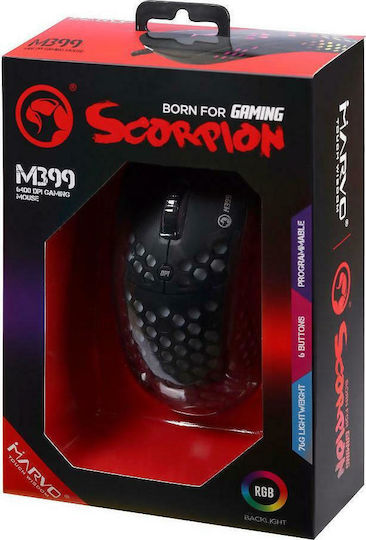 Marvo Μ399 RGB Gaming Ποντίκι 6400 DPI Πολύχρωμο