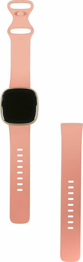 Fitbit Versa 3 Waterproof Smartwatch with Heart Rate Monitor (Pink Clay/Soft Gold Aluminum)