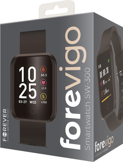 Forever ForeVigo SW-300 42mm Smartwatch (Negru)