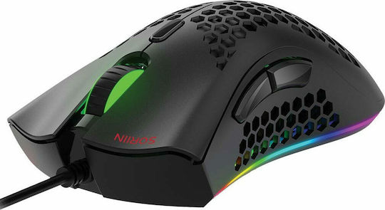 Zeroground MS-4100G Soriin Pro RGB Gaming Ποντίκι 10000 DPI Μαύρο