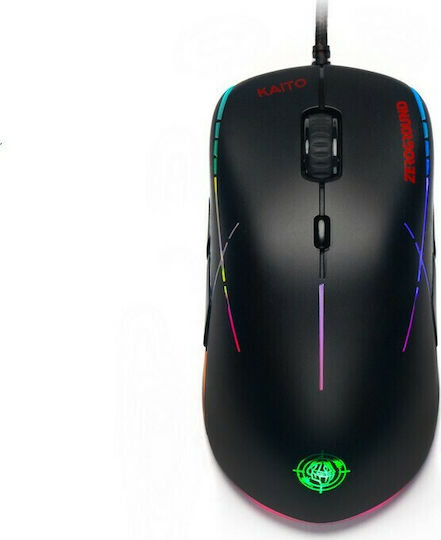Zeroground KAITO v2.0 RGB Gaming Ποντίκι 6400 DPI Μαύρο