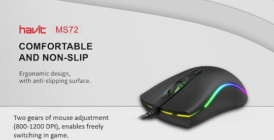 Havit MS72 RGB Gaming Mouse Negru