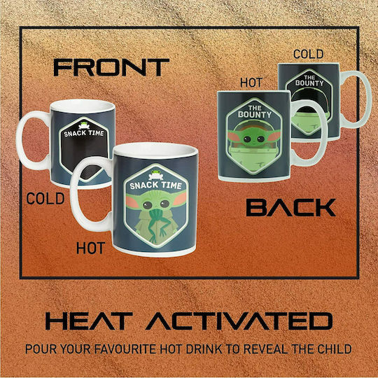 Paladone Star Wars: The Child Heat Change Mug Ceramic Gray 300ml