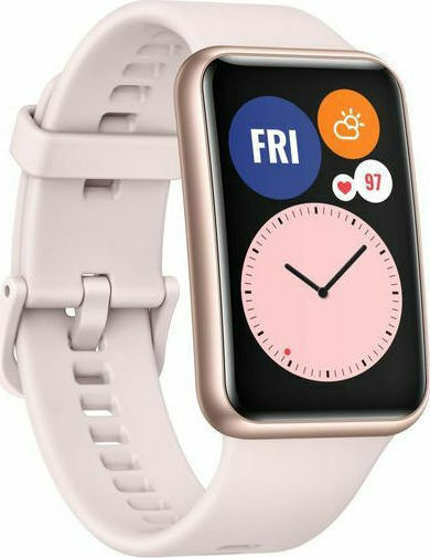 Huawei Watch Fit Waterproof with Heart Rate Monitor (Sakura Pink)
