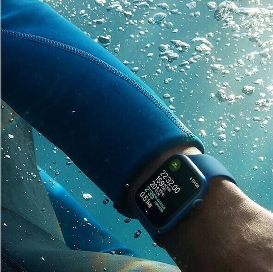 Apple Watch Series 7 Aluminium 41mm Waterproof with Heart Rate Monitor (Green)