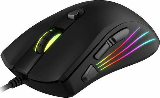 Havit MS1007CM RGB Gaming Ποντίκι 6400 DPI Μαύρο