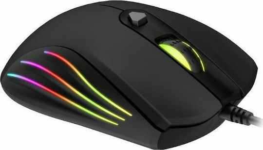 Havit MS1007CM RGB Gaming Ποντίκι 6400 DPI Μαύρο