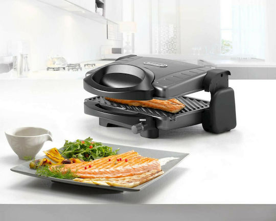 De'Longhi Sandwich Maker Grill with Removable Plates 1600W Black