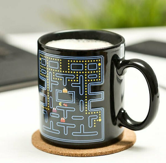 Paladone Pac Man Heat Change Ceramic Black Mug 330ml