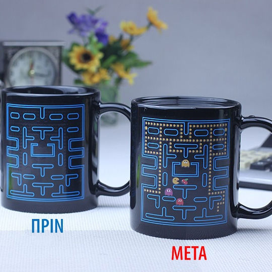Paladone Pac Man Heat Change Ceramic Black Mug 330ml