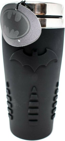 Paladone Batman Ποτήρι Θερμός Ανοξείδωτο 450ml Μαύρο