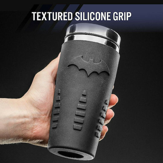 Paladone Batman Ποτήρι Θερμός Ανοξείδωτο 450ml Μαύρο