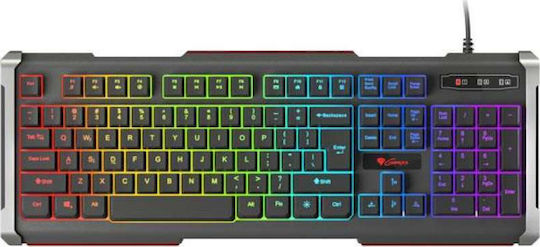 Genesis Rhod 400 RGB Гейминг Клавиатура с RGB подсветка (Английски US) Черен