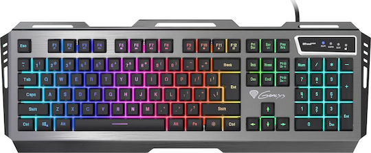 Genesis Rhod 420 RGB Gaming Tastatur mit RGB-Beleuchtung (Englisch US) Silber