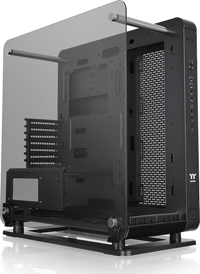 Thermaltake Core P6 Tempered Glass Gaming Midi Tower Κουτί Υπολογιστή με Πλαϊνό Παράθυρο Μαύρο