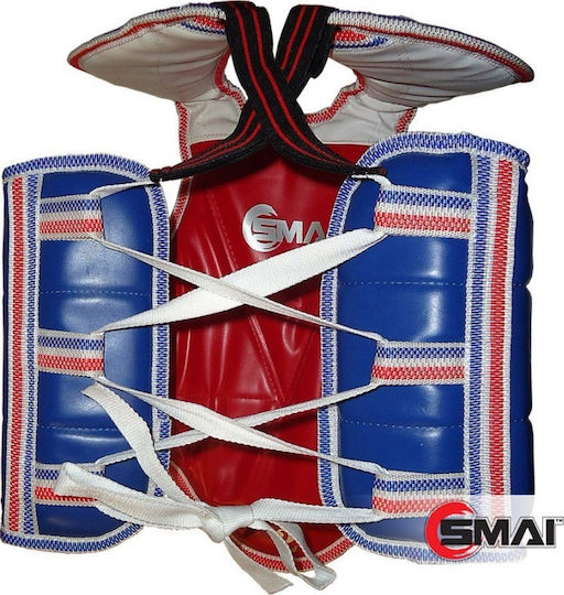 SMAI Chest Guard WTF Double Sided Hard Blue/Red